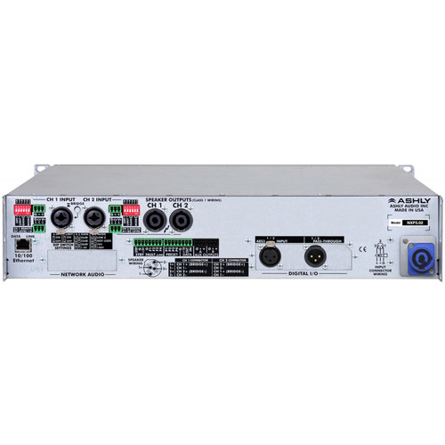 Ashly Audio nXp3.02 2-Channel Network Power Amplifier 2 x 3000W @ 2 Ohms with Protea DSP