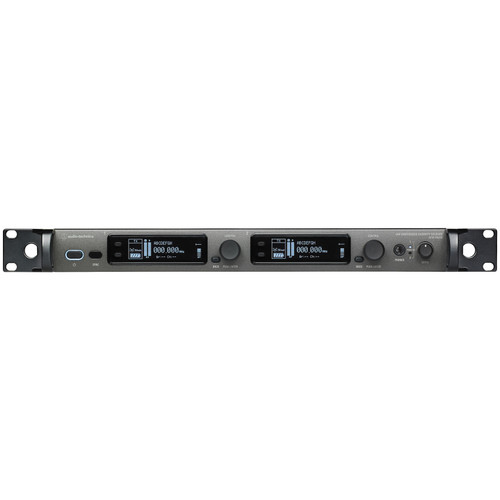 Audio-Technica ATW-R5220DANDF1 Dual UHF Wireless Receiver with Ethernet and Dante Connection (Discontinued)