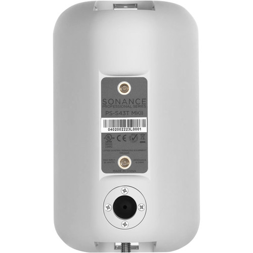 Sonance PS-S43T MKII Professional Series 4" 2-Way 60W 70V/100V Surface Mount Loudspeakers - White Pair