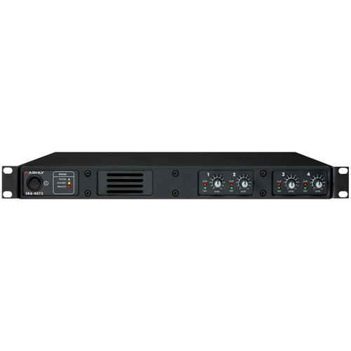 Ashly Audio SRA-4075 4-Channel Convection Cooled Power Amplifier 4 x 75W @ 4 Ohms