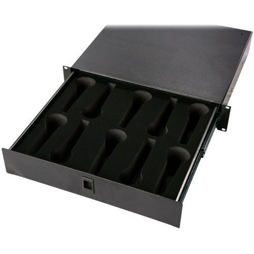 Gator GRW-DRWMIC10 2U 10 Microphone Drawer