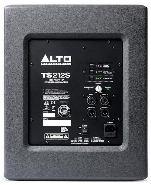 Alto TRUESONIC 2 TS212S 1250W 12" Powered Subwoofer (Discontinued)