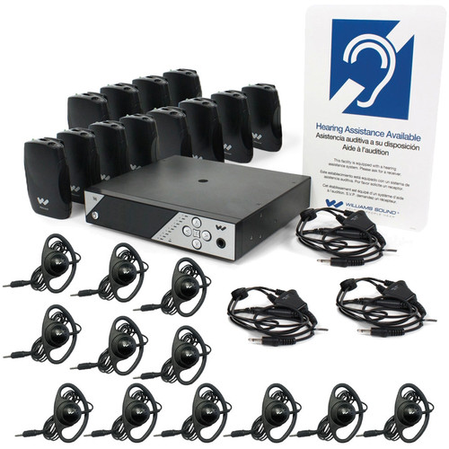 Williams Sound FM 457-12 Personal PA FM Assistive Listening System - 12 Receivers (Discontinued)