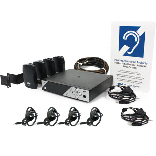 Williams Sound FM 457 PRO Personal PA Pro FM Assistive Listening System - 4 Receivers (Discontinued)