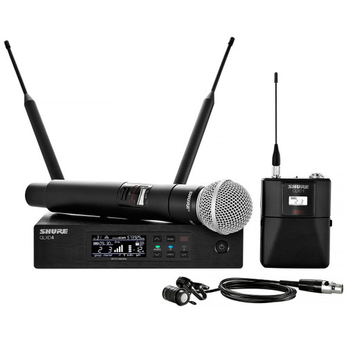 Audio Video Flex Presentation Sound System with 4 Bose Professional EdgeMax EM90 Premium In-Ceiling Loudspeakers and Shure Combo Wireless Microphone System (Discontinued Components)
