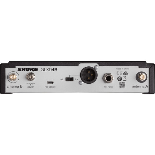 Shure GLXD24R/B87A Rackmount Digital Wireless Handheld Microphone System (Discontinued)