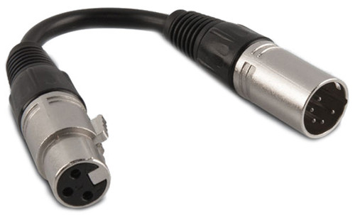 CHAUVET DJ DMX3F5M DMX Cable 3-Pin Female to 5-Pin Male