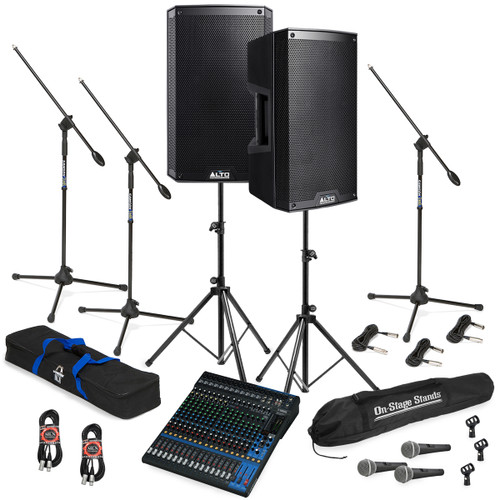 Church Sound System Package with 2 Alto Truesonic TS212 Powered Speakers and Yamaha MG20XU Mixer (Discontinued)