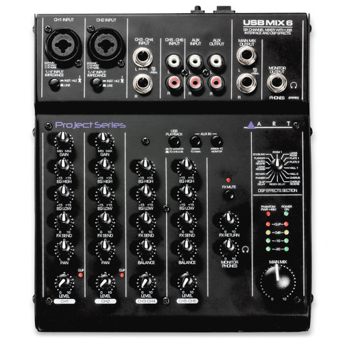 ART USBMix6 6-Channel USB Mixer