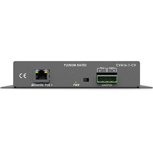 Stewart Audio CVA16-1-CV Single-Channel Dante Subcompact PoE+ Amplifier 16W x 1 @ 70V/100V