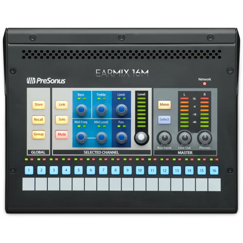 PreSonus EarMix 16M 16x2 AVB-Networked Personal Monitor Mixer
