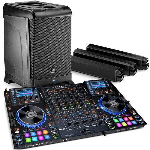 DJ Equipment Package with JBL EON ONE All-in-One PA System and Denon DJ MCX8000 Controller (Discontinued Components)