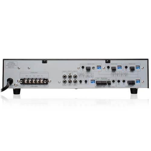 Public Address Sound System with 4 Bogen BDT30A Bi-directional Weatherproof Horns and Push-to-Talk Handheld Paging Microphone