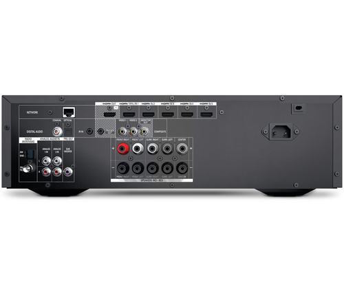 Home Audio Surround Sound System with 5 Boston Acoustics Speakers a Subwoofer and Harman Kardon AVR 1610S Bluetooth Receiver (Discontinued)