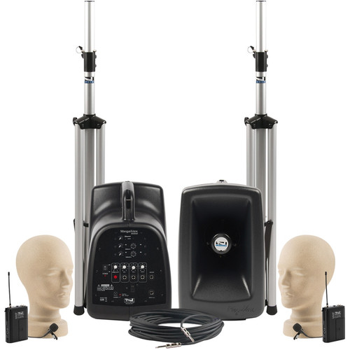 Anchor Audio MEGA-DPDUAL MegaVox Deluxe Package DUAL with 2 Wireless Lapel Microphones (Discontinued)