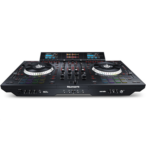 DJ Equipment Package with Turbosound iNSPIRE iP1000 Powered Column Loudspeaker System and Numark NS7III 4-Channel DJ Controller