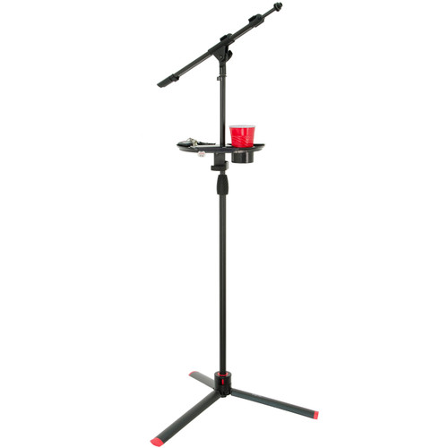 Gator Frameworks GFW-MICACCTRAY Microphone Stand Accessory Tray with Drink Holder