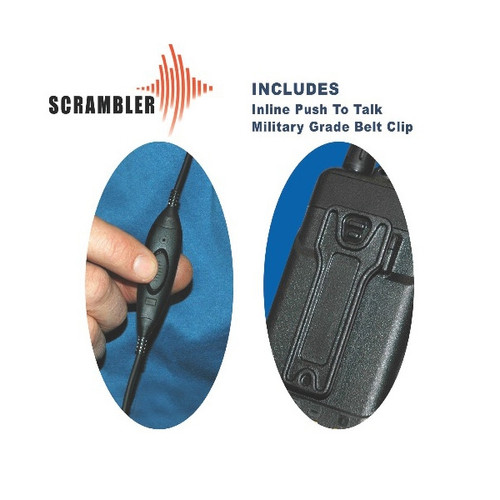 Eartec Scrambler 5-User SC-1000 2-Way Radio System with Max4G Single Inline PTT Headsets