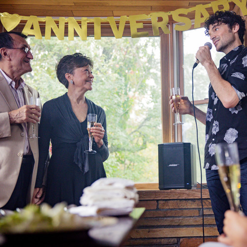 Bose S1 Pro being used at a party for general PA