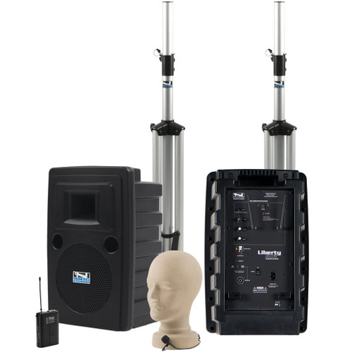 Anchor Audio LIB-DP-AIR Liberty Deluxe AIR PA Package with Lapel Microphone (Discontinued)