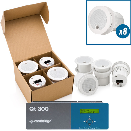 Call Center Sound Masking System with Multi-Zone, Background Music and Paging Capabilities (Discontinued Components)