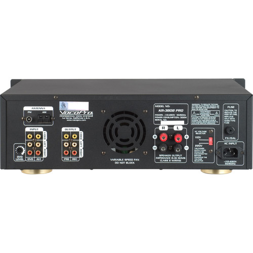 VocoPro KR-3808 Pro 300W Digital Karaoke Receiver with Key Control