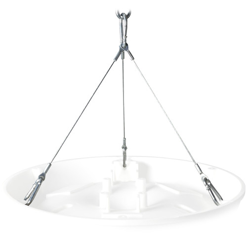 Warehouse PA Sound System with 4 Soundsphere 110 Page Pendant Mount Loudspeakers and Push-to-Talk Paging Microphone
