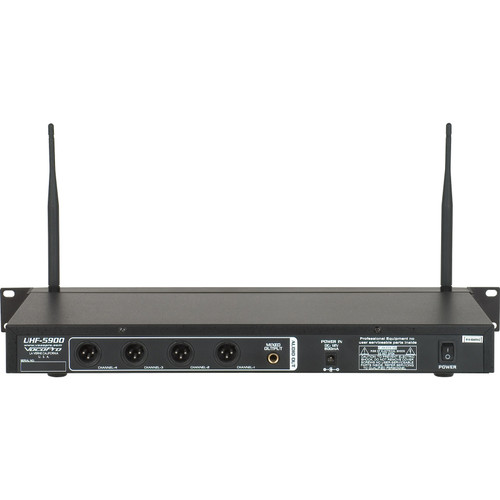 VocoPro UHF-5900 UHF PLL Wireless Handhled Microphone System with Frequency Scan (Discontinued)