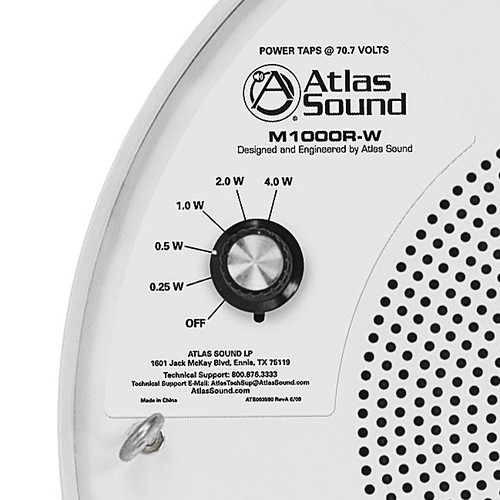 AtlasIED M1000R-W Taps Close Up