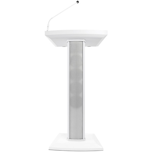 Denon Professional Lectern Active Powered Podium with Built-in Speakers - White (Discontinued)