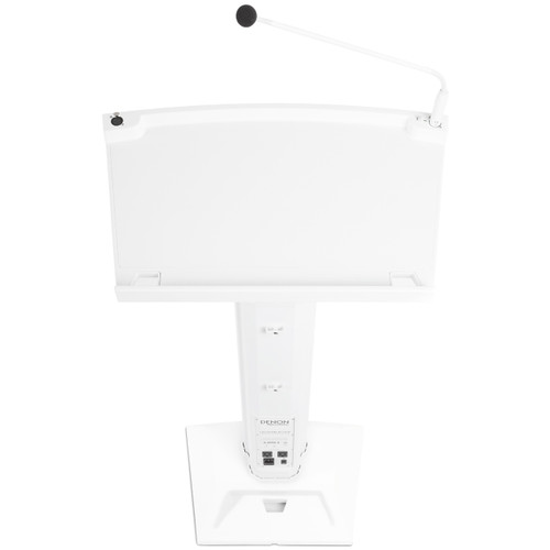 Denon Professional Lectern Active Powered Podium with Built-in Speakers - White (Discontinued)