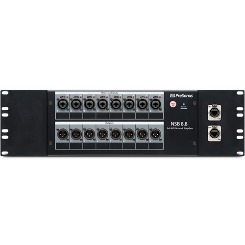 PreSonus NSB 8.8 8x8 AVB-Networked Stage Box with 8 Locking Mic/Line Inputs