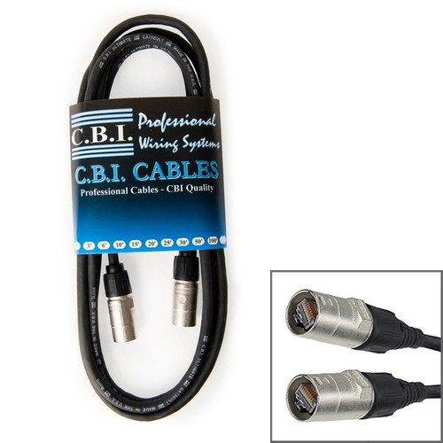 CBI Ultimate CAT5E Heavy Duty 100% Shielded 4 Pair Neutrik Ethercon NE8MC Cable - 100ft