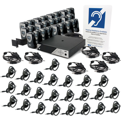 Williams Sound FM 458-24 PRO Personal PA Pro FM Assistive Listening System - 24 Receivers (Discontinued)