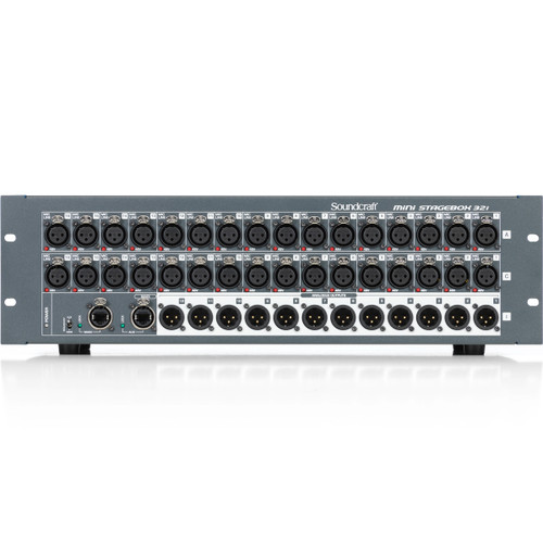 Soundcraft Mini Stagebox 32i for Si Mixing Consoles with Remote Controlled I/O