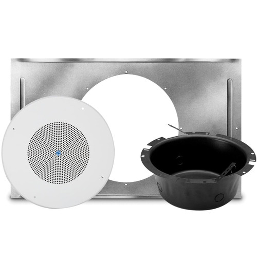 Office and Warehouse PA Sound System with 12 AtlasIED In-Ceiling Speaker Kits and 8 Outdoor Horn Speakers