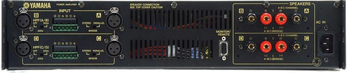 Back of Yamaha XM4080 Power Amplifier