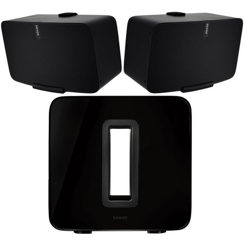 Wireless Speaker System with 2 Sonos PLAY:5 Smart Speakers with WiFi Music Streaming and Wireless Sub (Discontinued)