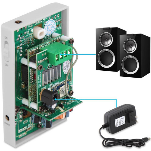 Pyle Audio PWA20BT In-Wall Audio Control Receiver with Built-In Amplifier and Bluetooth (Discontinued)