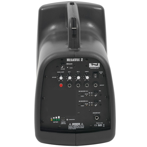 Anchor Audio MEGA2-U4 MegaVox 2 Portable Public Address Sound System with Built-in Bluetooth and 2 Dual Wireless Mic Receivers