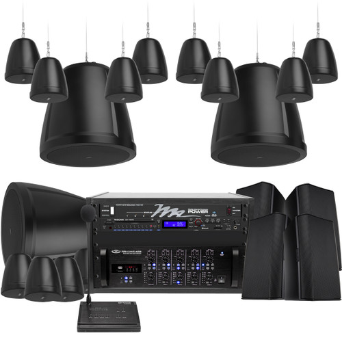Winery Sound System for Multi-Zone Background or Foreground Music and Paging up to 8,000 SF - Up to 4 Zones (Discontinued Components)