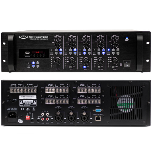 Winery Sound System for Multi-Zone Background or Foreground Music and Paging up to 8,000 SF - Up to 4 Zones (Discontinued Components)