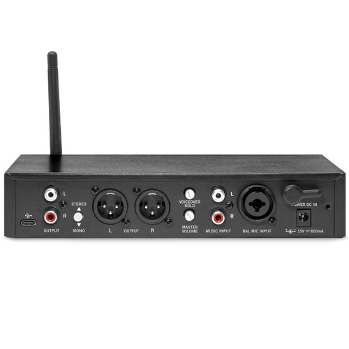 Aerobics Center Sound System with 2 Peavey 12" Loudspeakers, Wireless Headworn Microphone and Bluetooth Mixer