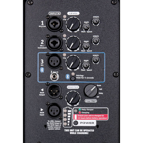 Yorkville EXM Mobile Dual 6.5" 2-Way 120W Bluetooth Battery-Powered Portable PA Speaker