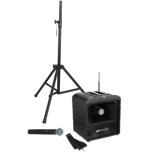 AmpliVox SW6822 Basic Wireless Mega Hailer PA Bundle with Handheld Microphone