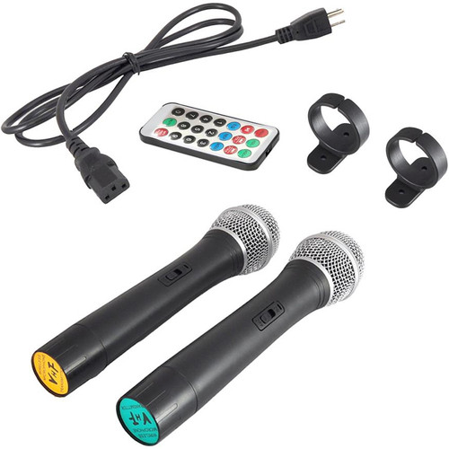 Pyle Pro PPHP159WMU 15" 1600W Powered 2-Way Bluetooth Loudspeaker PA Cabinet System with Handheld Microphone (Discontinued)