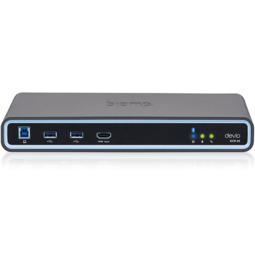 Biamp Devio SCR-25C Conference Room System with SCR-25 Bluetooth Hub and DCM-1 Ceiling Microphone