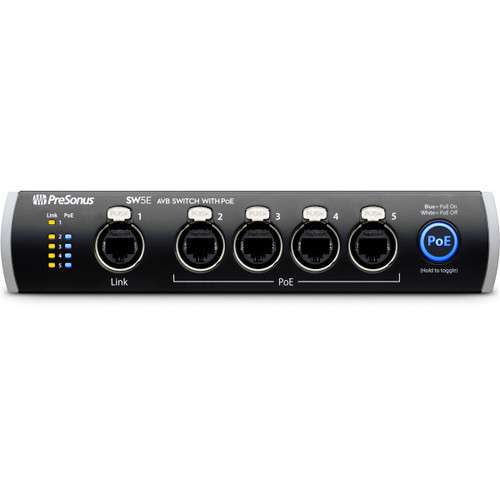 PreSonus SW5E 5-Port AVB Switch with PoE