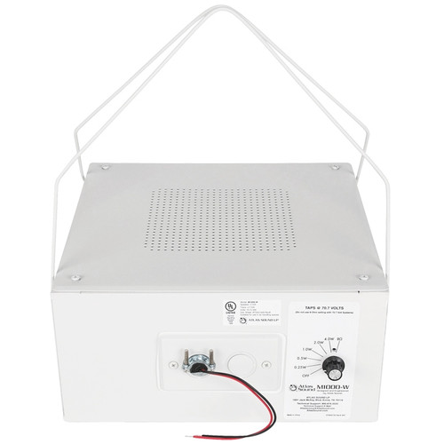 AtlasIED M1000-W 8" Dual Cone Sound Masking Speaker with 4W 70V Transformer and Enclosure