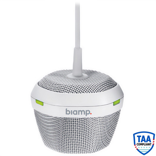 Biamp Parlé TCM-1 AVB Beamtracking Pendant Ceiling Microphone - White